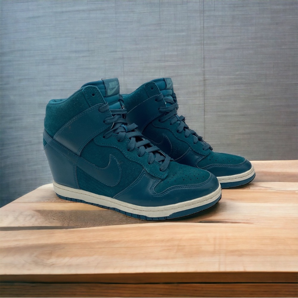 Nike Dunk Sky High Hidden Wedge Sneakers In Sea Green